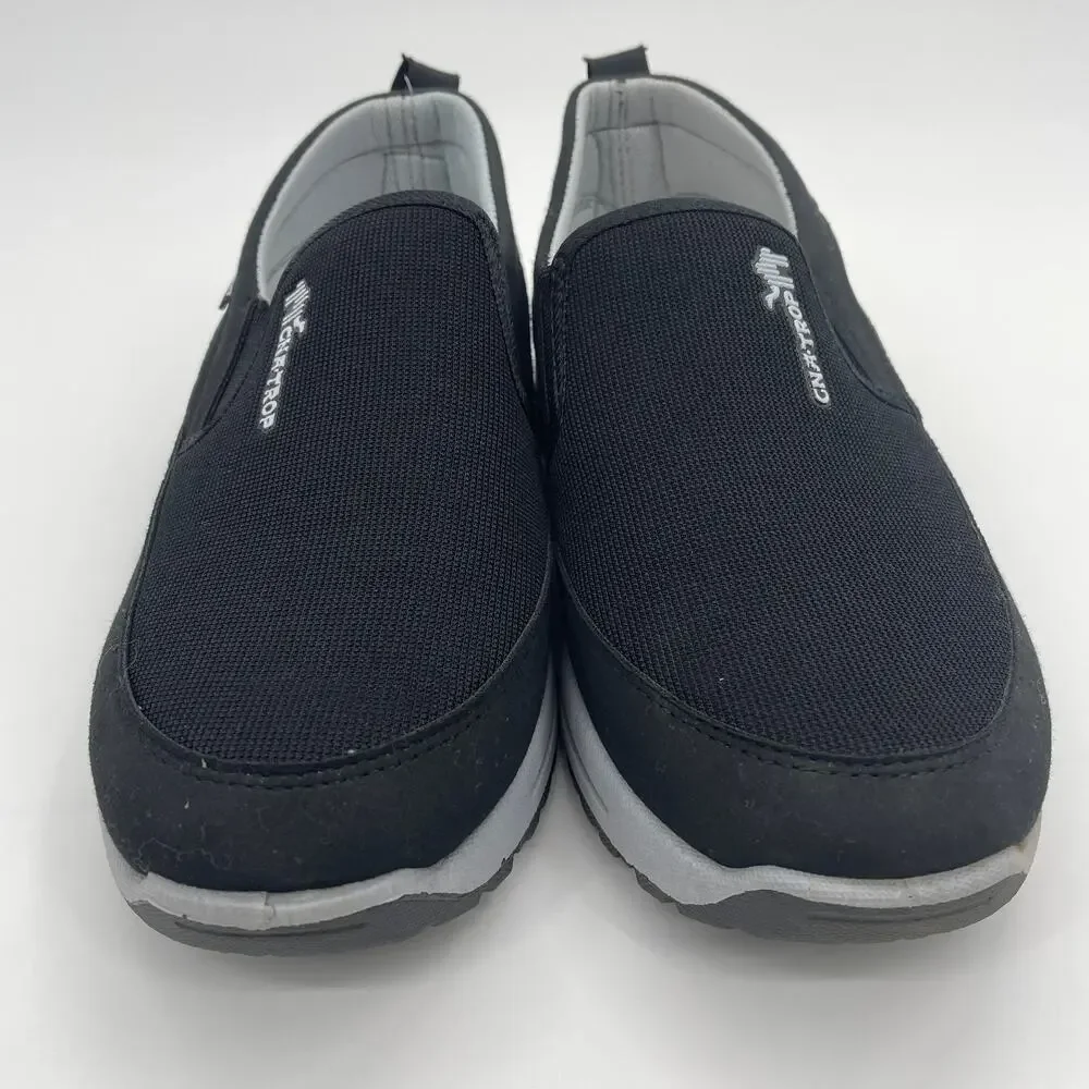 CNA TROP Breathable Orthopedic Travel Plimsolls Shoe Mens Size 8 Black Loafer